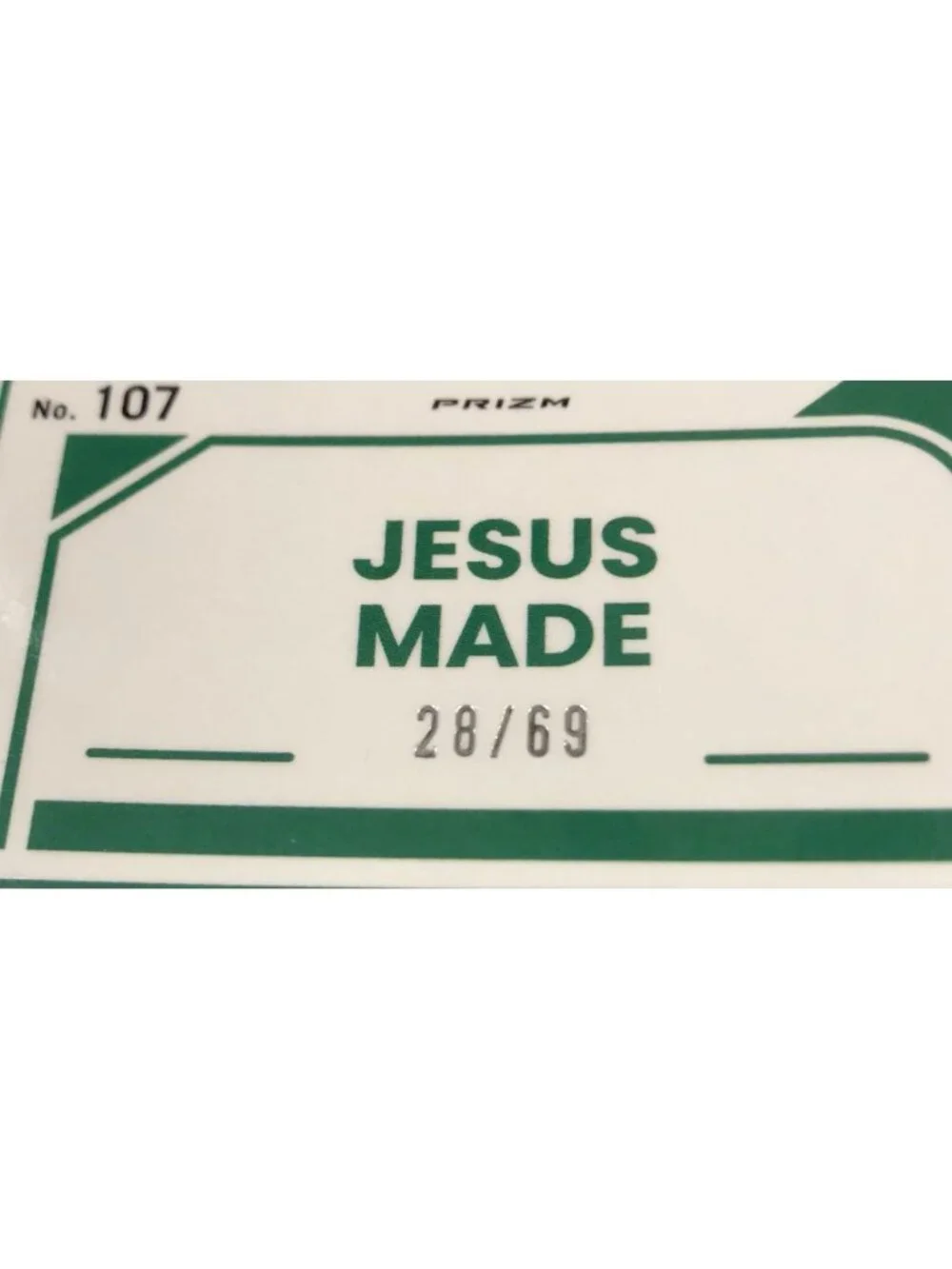2026 Donruss Optic Jesus Made Electricity SSP Rookie Card 26/69